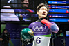 Jung Seung-gi reacts in the finish area of the men's event of the skeleton competitions at the Milan-Cortina 2026 Winter Olympic Games, in Cortina d'Ampezzo, Italy, on Feb. 13. [EPA/YONHAP]