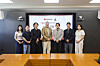 Music maker Prismfilter Music Group’s CEO Lee Ki-yong (third from right) poses for a photo along with other officials from the company and Seoul Institute of the Arts at a signing ceremony held on July 9. [PRISMFILTER MUSIC GROUP]