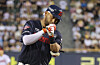 Lotte Giants outfielder Victor Reyes rounds the bases after hitting a three-run home run in the top of the third inning with one out and runners on first and second during a KBO game against the LG Twins at Jamsil Baseball Stadium in southern Seoul on Aug. 20, 2025. [NEWS1]