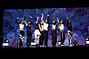 tripleS's latest subunit group EVOlution performs its lead track ″Invincible″ during the subunit's debut showcase held at the Yes24 Hall in Gwangjin District, eastern Seoul, on Wednesday. [MODHAUS]