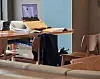 The seat of a customer at a Starbucks in Andong using a printer plugged into a cafe outlet is seen in this image uploaded onto an online community [SCREEN CAPTURE]