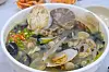 Haemul kalguksu, or seafood knife-cut noodles at Mangyangjeong Haemul Kalguksu in Uljin, North Gyeongsang [GNC 21]