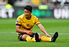 Wolverhampton Wanderers' Hwang Hee-chan reacts during a game against Chelsea at the Molineux in Wolverhampton, England on Sunday.  [REUTERS/YONHAP]