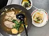 Shoyu ramen and onsen tamago at Mankewu Taiwanese Style Ramen in Beitou District [LEE JIAN]