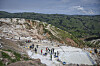 Miners work at the D4 Gakombe coltan mining quarry in Rubaya, Democratic Republic of Congo, on Friday, May 9. [AP/YONHAP]