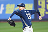 Erick Fedde pitches for the NC Dinos during a postseason game against the KT Wiz at Suwon KT Wiz Park in Suwon, Gyeonggi in October. [YONHAP]