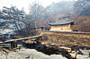 Manhyujeong, an early 16th-century pavilion known for the filming location for the Korean drama series “Mr. Sunshine” in Andong, North Gyeongsang, was previously believed to have been destroyed, however, it had survived the fire, thanks to the flameproof sheets. [YONHAP]