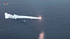 A Pulhwasal-3-31 submarine-launched 'strategic' cruise missile is fired from an undisclosed location along North Korea's eastern coast on Monday in this footage broadcast by the state-controlled Korean Central Television the following day. [YONHAP]