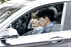 Singer Song Ji-eun, left, and YouTuber Park We of YouTube channel Weracle, seen in a car together in March [NEWS1]