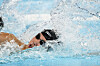 Hwang Sun-woo competes in the men's 200-meter freestyle semifinal at the Paris Olympics in Paris on Sunday. [AP/YONHAP]
