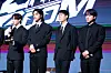 Members of boy band Stray Kids pose for photos during a press conference held at Conrad Seoul hotel in western Seoul on July 19 [DANIELA GONZALEZ PEREZ]