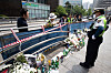 Police and officials from the National Forensic Service examine the guardrails on the road in Jung District, central Seoul, on Thursday, where the accident that killed nine people occurred on Monday. [NEWS1]