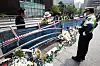 Police and officials from the National Forensic Service examine the guardrails on the road in Jung District, central Seoul, on Thursday, where the accident that killed nine people occurred on Monday. [NEWS1]