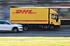 A Deutsche Post DHL Group truck drives in Berlin on March 6. [REUTERS/YONHAP]