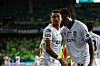 FC Seoul midfielder Jesse Lingard, left, in action during a K League 1 match against Jeonbuk Hyundai Motors at Jeonju World Cup Stadium in Jeonju, North Jeolla on June 29. [NEWS1]