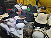 Counterfeit hats sold at Dongdaemun Saebit Market in Jongno District, central Seoul, in a photo provided by the city government on Tuesday. [SEOUL METROPOLITAN GOVERNMENT]