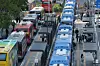 The Seoul Station bus transfer center in central Seoul on April 30 [NEWS1]