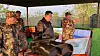 North Korean leader Kim Jong-un oversees a firing contest among military artillery units and said maximizing the demand for training is the ″shortcut″ to building a powerful army, state media reported Friday. [YONHAP]