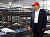 U.S. President Donald Trump visits a temporary migrant detention center informally known as ″Alligator Alcatraz″ in Ochopee, Florida, on July 1, 2025. [REUTERS/YONHAP]