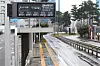 An empty bus stop near Seoul Station in downtown Seoul on Thursday morning. Intracity bus drivers went on strike the same day after failing to reach an agreement with management on wage hikes. [YONHAP]