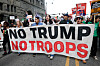 People participate in a demonstration against the planned deployment of National Guard troops in Chicago on Sept. 6. [AFP/YONHAP]
