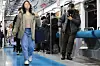 Commuters stand in a seatless subway train carriage on line No. 4 on Jan. 10, as a pilot run of such trains begins to alleviate overcrowding during morning peak hours. [YONHAP]