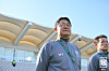 Korea U-23 coach Lee Min-sung, center, looks out over the pitch during the AFC U-23 Asian Cup match between Korea and Iran on Jan. 7 at Al Shabab Club Stadium in Riyadh, Saudi Arabia, [KOREA FOOTBALL ASSOCIATION]