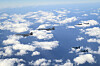 This file photo, provided by the U.S. 7th Air Force, shows two U.S. B-1B bombers being escorted by two South Korean F-15K and two Japanese F-2 fighter jets, respectively, during combined drills conducted over waters near the Korean Peninsula on Jan. 15. [NEWS1]