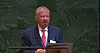 Greg Scarlatoiu, president and CEO of the Committee for Human Rights, speaks during a high-level UN General Assembly meeting at UN headquarters in New York on May 20, 2025 in this photo captured from UN Web TV. [YONHAP]