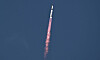 A SpaceX Super Heavy booster carrying the Starship spacecraft lifts off on its 10th test flight at the company's launch pad in Starbase, Texas, on Aug. 26. [REUTERS/YONHAP]