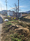 The ruined rice paddy that was set on fire by North Gyeongsang council members on Nov. 18. [JOONGANG ILBO]