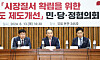 People Power Party floor leader Choo Kyung-ho, center, speaks during a policy consultation meeting with the government held at the National Assembly in western Seoul on Thursday. [NEWS1]