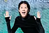 Hong Jin-kyung poses for photos at a press conference held on Jan. 8 at Hotel Naru Seoul MGallery in Mapo District, western Seoul. [NEWS1]