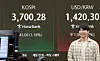 Korean bourse Kospi surpasses the 3,700 mark during intraday trading on Oct. 16. [YONHAP]
