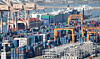 Containers are waiting to be shipped at a port in Pyeongtaek, Gyeonggi on Nov. 14. [NEWS1]