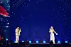 Singer Bada of S.E.S and Ryeowook of Super Junior perform together at the “SMTOWN Live 2025 [The Culture, The Future] in Seoul” held at the Gocheok Sky Dome in western Seoul on Jan. 11 and 12. [SM ENTERTAINMENT]
