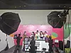Thai influencers arrange Korean cosmetic products for a live commerce session at a studio during Seoul Beauty Week 2024 at Dongdaemun Design Plaza (DDP) in Jung District, central Seoul, on Tuesday. [SEOUL METROPOLITAN GOVERNMENT]