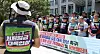 Labor unions demand a 11,500 won minimum wage for 2025 in a rally held on June 11 in Daejeon. [NEWS1]