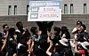 Labor unions demand a 11,500 won minimum wage for 2025 in a rally held on June 11 in central Seoul. [NEWS1]