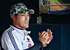 Doosan Bears interim manager Cho Sung-hwan looks on during a KBO game against the Kia Tigers at Jamsil Baseball Stadium in southern Seoul on June 3. [NEWS1]