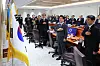 President Lee Jae Myung, center, and ministers salute the flag ahead of a Cabinet meeting at the presidential office in Yongsan District, central Seoul, on June 24. [JOINT PRESS CORPS]