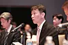 Financial Supervisory Service (FSS) Gov. Lee Bok-hyun speaks during a discussion session held in western Seoul on Monday. [FSS]