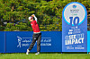 Kim Hyo-joo hits a shot during the Aramco Team Series presented by Public Investment Fund at the New Korea Country Club in Goyang, Gyeonggi on Friday. [ARAMCO TEAM SERIES]