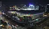 A media art titled “Seoul Light DDP Winter” appears on the exterior wall of Dongdaemun Design Plaza in central Seoul on Dec. 18, 2025. [YONHAP]