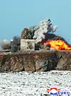 This file photo shows a ballistic missile being fired on Feb. 26. [KOREAN CENTRAL NEWS AGENCY]