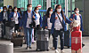 Filipino domestic caregivers arrive at Incheon International Airport on Aug. 6. [JOINT PRESS CORPS]
