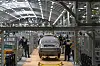 Employees make the Ioniq 5 SUV at the Hyundai Motor Group Metaplant America, which officially opened on March 26 in Bryan County, Georgia. [HYUNDAI MOTOR]