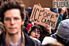 Students protest at Columbia University after federal agents from the Department of Homeland Security entered a university residential building and detained Columbia neuroscience student, Ellie Aghayeva, in New York City on Feb. 26. [AFP/YONHAP]