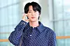 Jin, of boy band BTS, is seen at Incheon International Airport Terminal 2 on Feb. 23. [NEWS1]