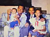 Valentin Flores, Filipino veteran of the Korean War, second from right, with his family in this photo taken before his death. [ROSALYN FLORES]